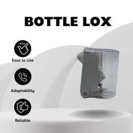 Bottle Lox Multi-Pack - Bottle Locks for Security & Safety | Durable Anti-Theft Locks for Liquor & Beverage Bottles | Protect Your Drinks in Bars & Restaurants (Magnet Not Included)
