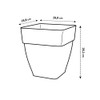 elho Vibia Campana Square 30 - Flower Pot for Outdoor
