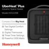 Honeywell UberHeat Plus Ceramic Space Heater for Small Rooms, Black