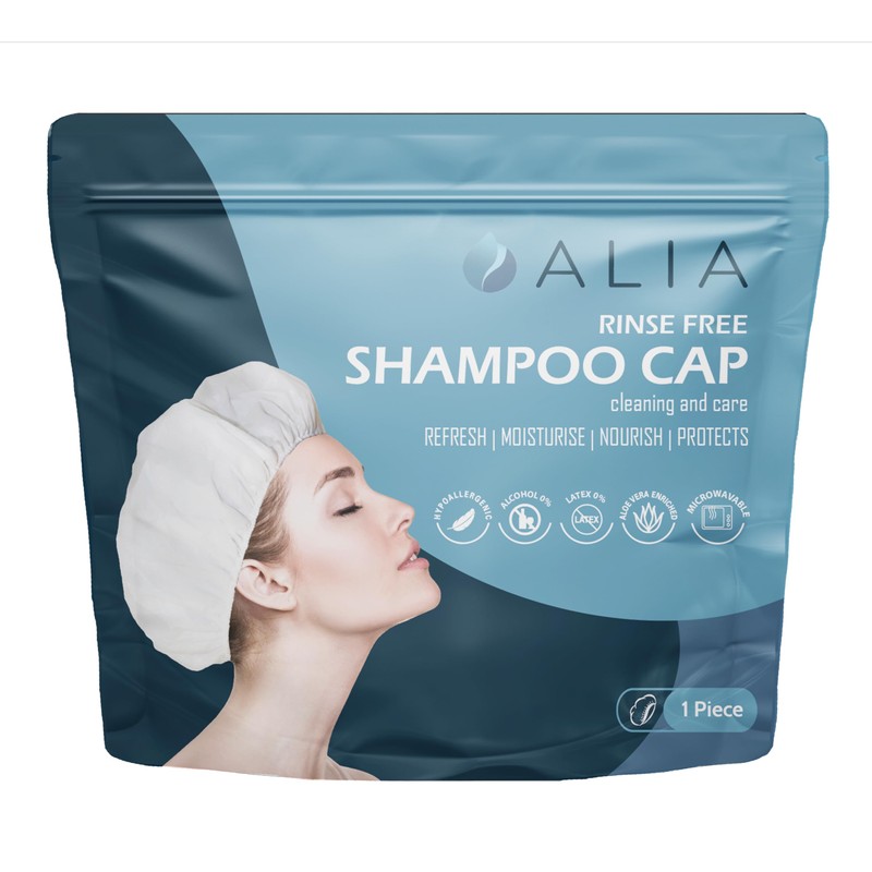 5 x ALIA Shampoo Cap Rinse Free Microwavable | Hair