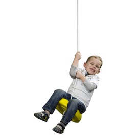 Squirrel Products Heavy Duty Green Disc Tree Swing with Rope for Outdoor Play - Easy DIY Addition to Playset or Tree