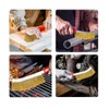 Heavy-Duty Stainless Steel Wire Brush, 235mm Length, Ergonomic Red Handle,
