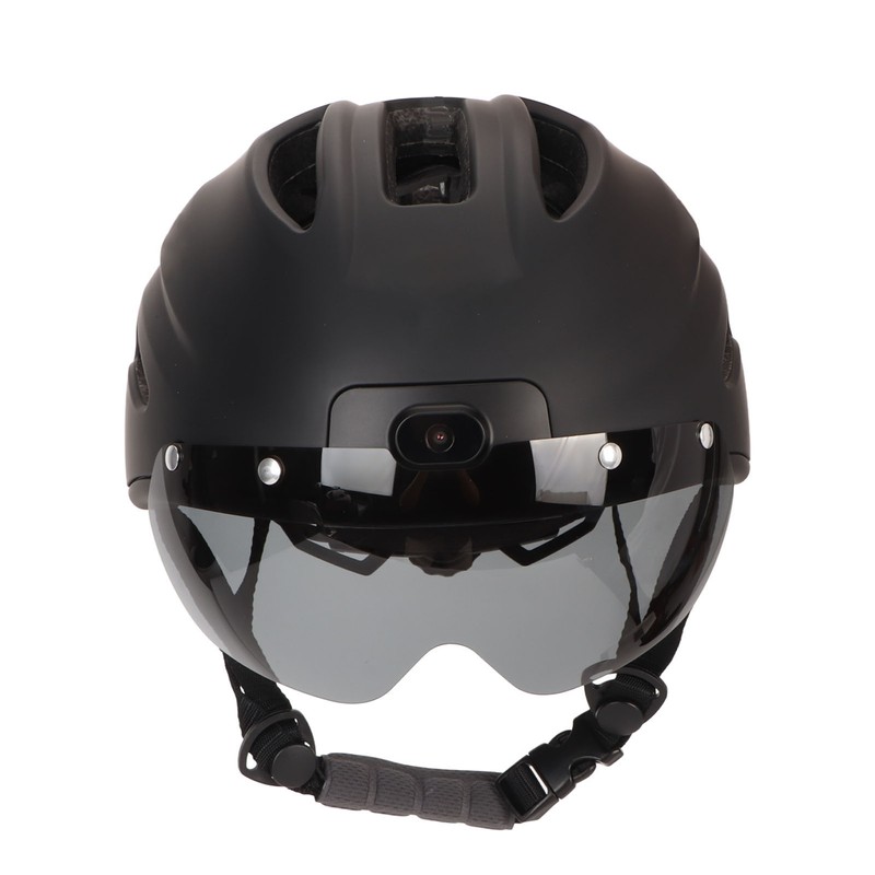 Smart Bicycle Helmet 4K HD Camera Magnetic Goggles Emergency Storage