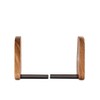 Kimona Decorative- Book End Handmade Wooden Bookends with Metal Base,