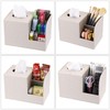 BTSKY Linen Beige Square Tissue Box Cover With Two Side