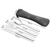 Knifefish Set of 4 Travel Cutlery Flatware Set with Case,