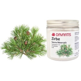 Davartis - Sauna Meersalz Körper Peelingsalz Zirbe 250g - Zirbelkiefer