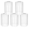5 Pack Clear Glass Lamp Shade，Glass Shade Covers Replacements for
