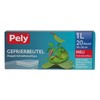 pely 5131 Gefrierbeutel mit Doppel-Schnellverschluss, 1 Liter, 20 Beutel