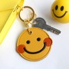 U-PICK Coin Shaped Edy Leather Keychain 500 Yen Coin Storage
