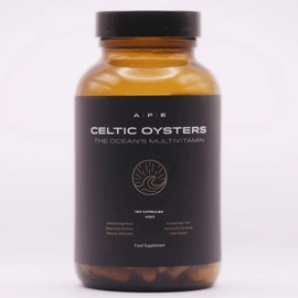 APE Nutrition Celtic Oyster Capsules - Copper Zinc Iodine Selenium B12, DHA & EPA, Natural Multivitamin, Ancestral Supplement UK, Sustainably Harvested, Oyster Extract, 300mg Capsules
