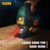 TECCPO Jigsaw, 6.5 Amp 3000 SPM Jig Saw with Laser,