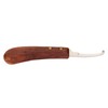 Steel Hoof Knife with Wooden Handle Pointed Cattle Livestock Hand
