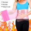 Simgoing 3 Pcs Pink Sauna Belt Waist Wrap Reusable Plastic