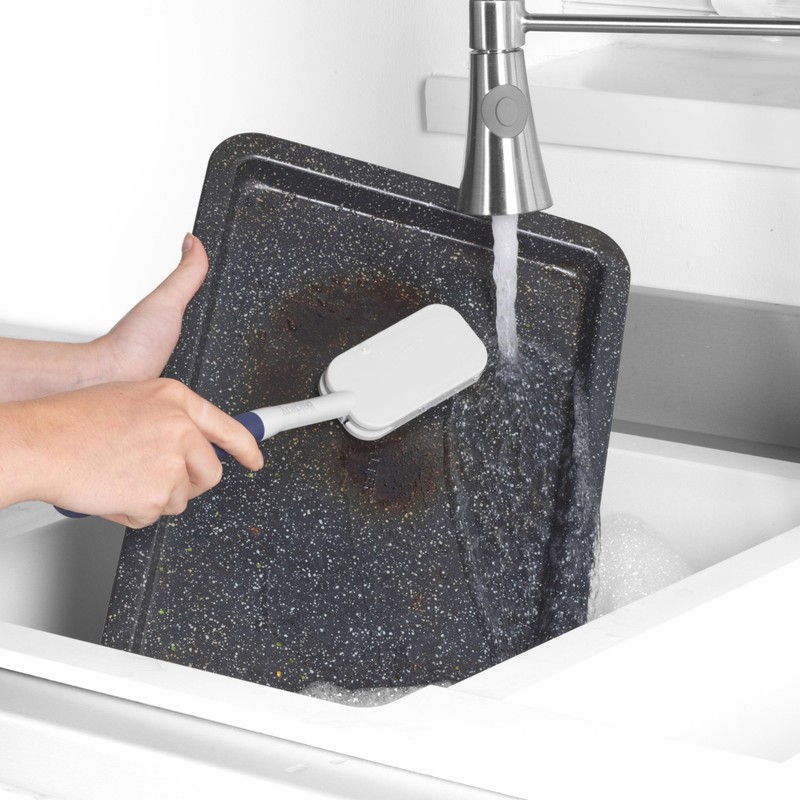 Beldray Deep Dish Handheld Washing Up Brush, Soft Rubber Bristles