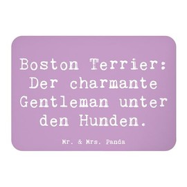 Mr. & Mrs. Panda Magnet Saying Boston Terrier Gentleman - Gift, Charming Gentleman, Souvenir Magnet, Motif Magnets, Adorable Dog, Dog
