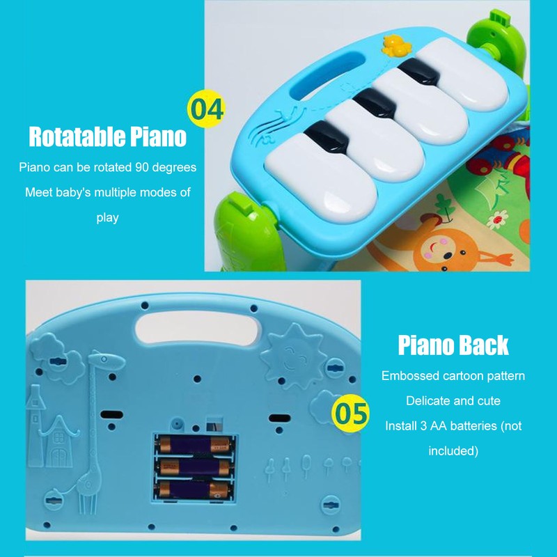 Baby Kick Play Piano Soft Skin Friendly Educational Removable Infant