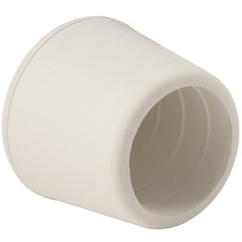 Softtouch 7/8 Inch Rubber Folding Metal Chair Leg Cap Replacement White, 4 Pieces