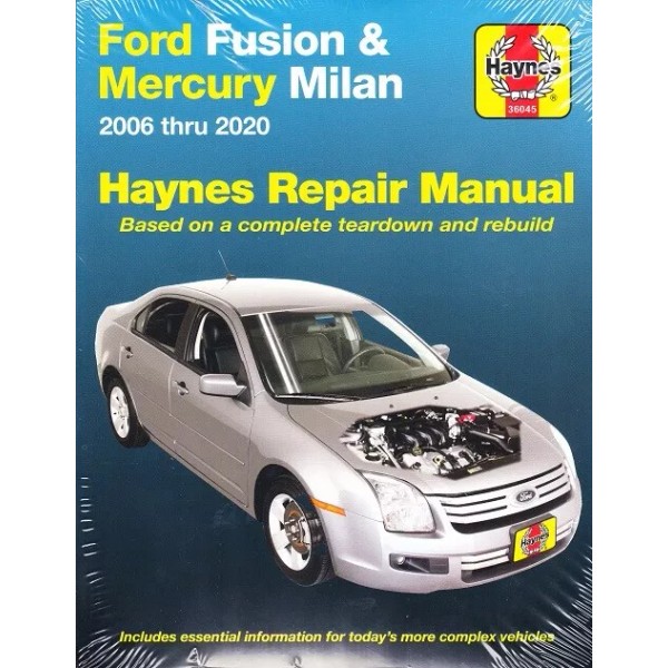 2006-2020 Ford Fusion Mercury Milan Haynes Repair Service Workshop Manual
