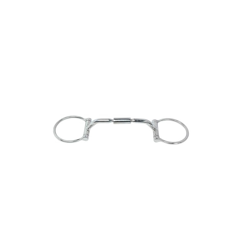 Huxlay Bros D Ring Comfort Snaffle Bit with Copper Inserts,