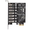 ASHATA 7-Port PCIE Expansion Card, 5Gbps High Speed PCIe to