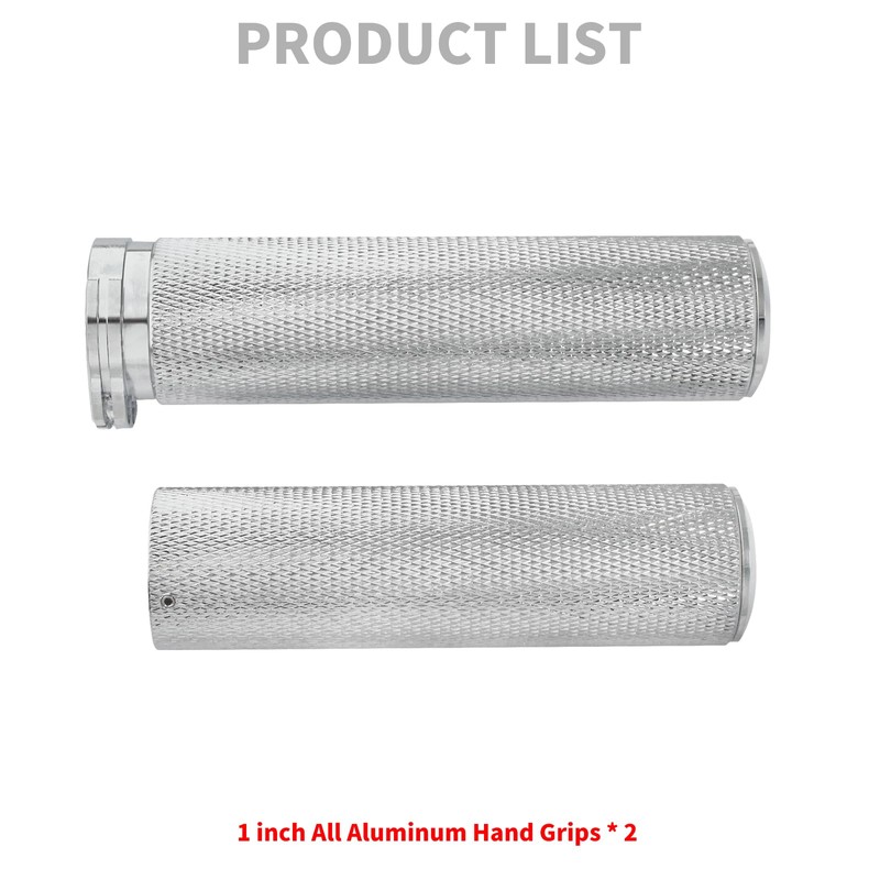 HDBUBALUS Motorcycle 1" Hand Grips Handlebar Grips Cable Throttle Fit