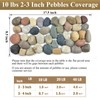 FANTIAN 20 lbs Natural River Rocks Mexican Beach Pebbles, 2-3