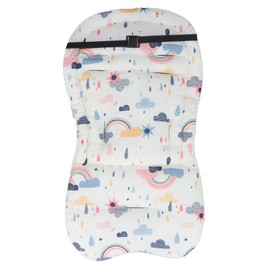Baby Seat Pad Liner for Stroller Soft Breathable Cotton Universal Baby Stroller Cushion Newborn Stroller Mat All Seasons Cloud