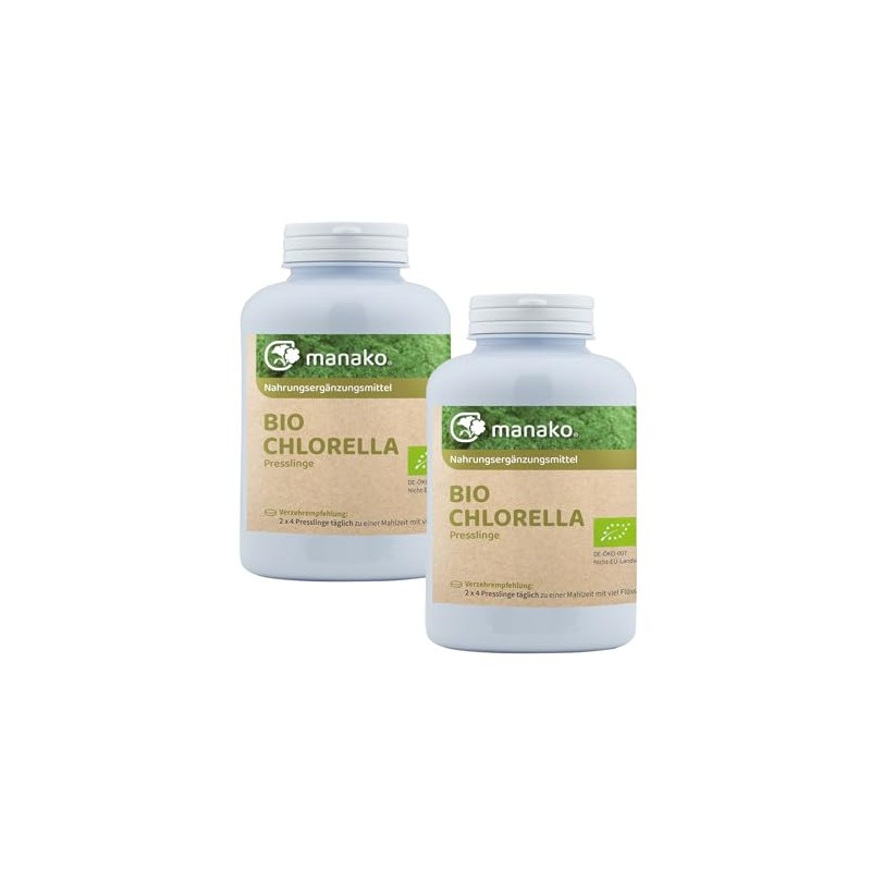 manako Organic chlorella pellets (400 mg chlorella powder from chlorella