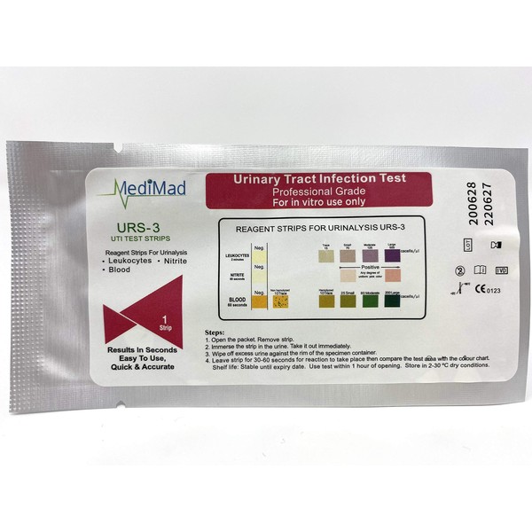 5 x Home Urine Urinary Tract Infection Tests (UTI, Nitrite,