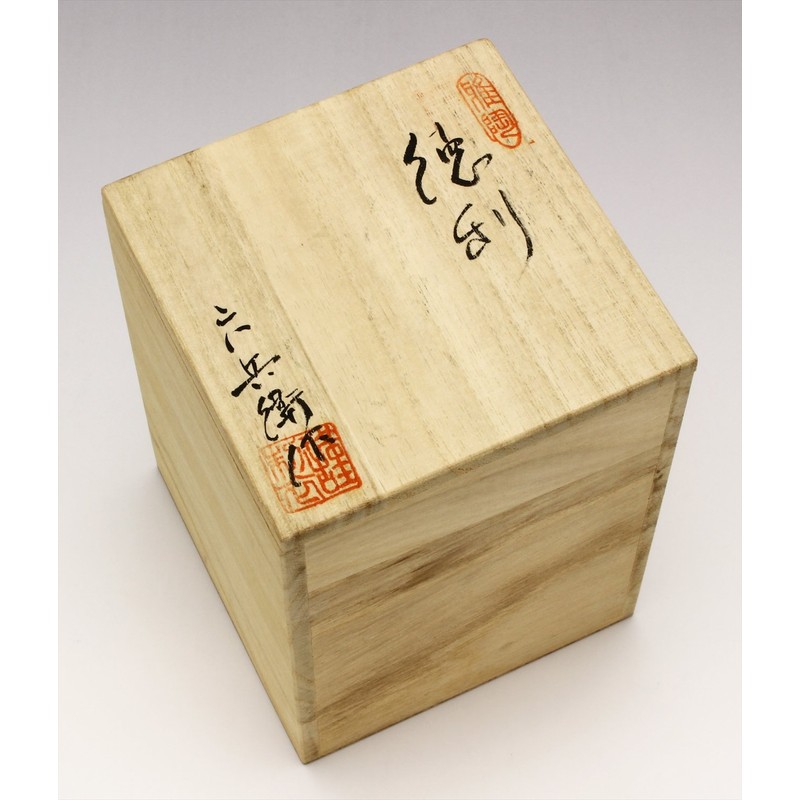 Seto Ware 加藤 Six Samurai Large Clove (Wooden Box) Webbing