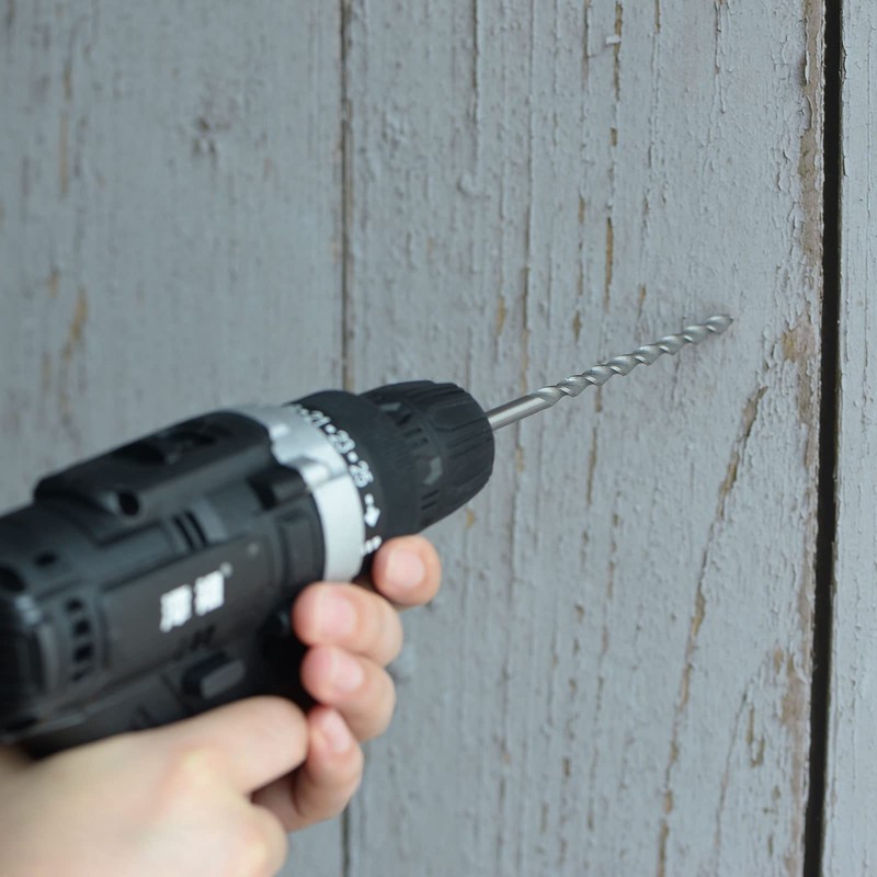 sourcing map Spiral Drill Bit Extra Long High Speed Steel