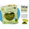 OLOVES Green Greek Pitted Olives | Basil & Garlic |