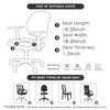 FORCHEER Waterproof Office Chair Seat Covers PU Strech Computer Desk