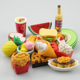 MytaYt 4 Boxen Niedliche Radiergummi Schule Schreibwaren Kreatives Bunt Lustige Radiergummis für Kinder Studenten Geburtstagsgeschenk Belohnungen