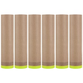 LISHINE 6 Pack Masking Paper for Painting 21.6 Inch x 50 Feet Painters Paper Tape and Drape Paint Masking Paper Painters Masking Paper Roll for Painting Car, Auto Body, Floor Protection
