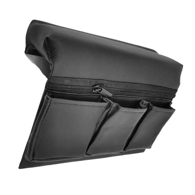 Unbranded Car Window Armrest Hanging Bag PU Leather Storage Pocket