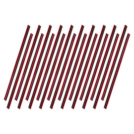 Bojueshaw 20pcs Car Vent Trim Kit,Universal Straight Air Vent Covers, Bendable Chrome PVC Decorative Strips for Most Air Vent Outlet(Red)
