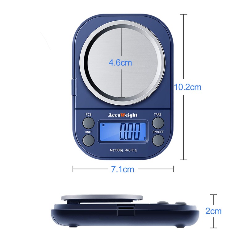 ACCUWEIGHT 255 Digital Lab Scale Portable Mini Precision Scale Pocket