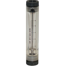 PRM 1-15 SCFM Rotameter Air Flow Meter, 1 Inch Female NPT Connection, Viton Seals, UV Resistant