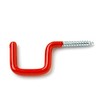 Bulk Hardware BH05323 Hook Square Small Plastic Coated Red, Set