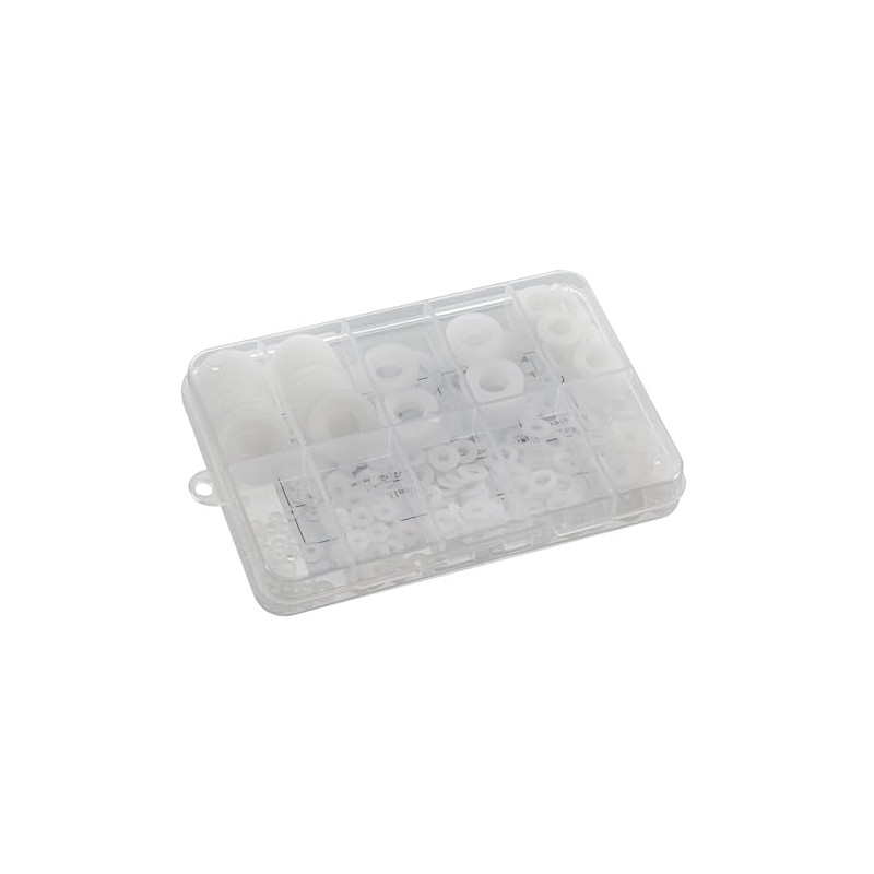 Eowpower 270 Pieces 8 Sizes Nylon Metric Sealing Washers Assortment