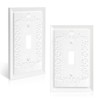 2 Pack Light Switch Cover Plate, Toggle Modern Decorative Outlet