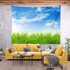 Loccor Fabric 9x6ft Blue Sky Backdrop Spring Nature Grass Blue