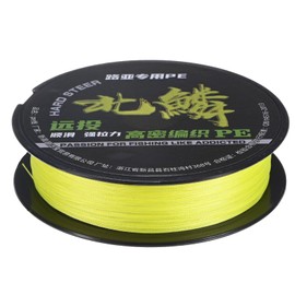 M METERXITY Braided Fishing Line, 109 Yards 0.32mm Dia Abrasion Resistant Colored Fishing Line for Saltwater/Freshwater/Ice Fishing, 8 Strand Super Strong Zero Stretch [Yellow]
