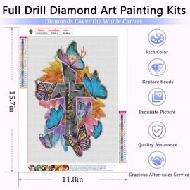 YUE ZHE Owl Diamond Painting Kits for Adults, DIY Diamond Art Kits Full Drill Diamond Dots Owl 5D Diamond Dots Kits for Kids Beginner, Owl Gem Art Painting Kit for Home Wall Decor Gifts (12 x 16in)