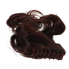 Mikinona Ladies Wig Claw Clip in Ponytail Clip on Ponytails Hair Hair Extensions Claw Extension for Women False Plastic Dark Brown