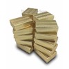 100 Gold Cotton Filled Jewelry Display Gift Boxes 3x2