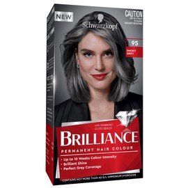 Schwarzkopf Brilliance, Permanent Hair Colour, 95 Smoky Grey