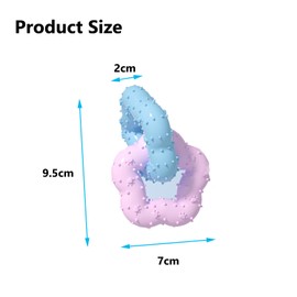 Doppelring Hunde Kauspielzeug Gummi, Mit Konvexes Design, Hundespielzeug Ring, Naturgummi Kauspielzeug, Interaktives Spielzeug Für Große Kleine Hunde, Zähne Reinigen Und Zahnfleisch Massieren